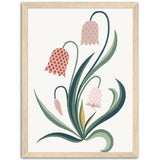 Poster: Pink Chess Flower