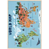 Poster: World map for kids