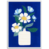 Poster: Flower Vase Ultramarine