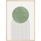 Poster: Green Moon No1.