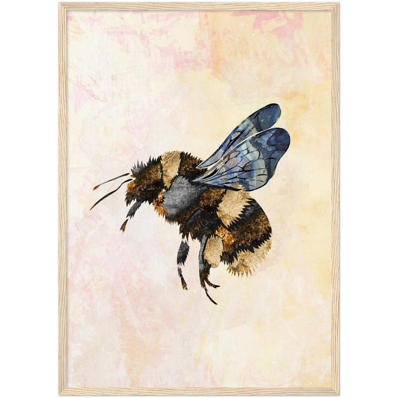 Poster: Grunge Watercolour Bee