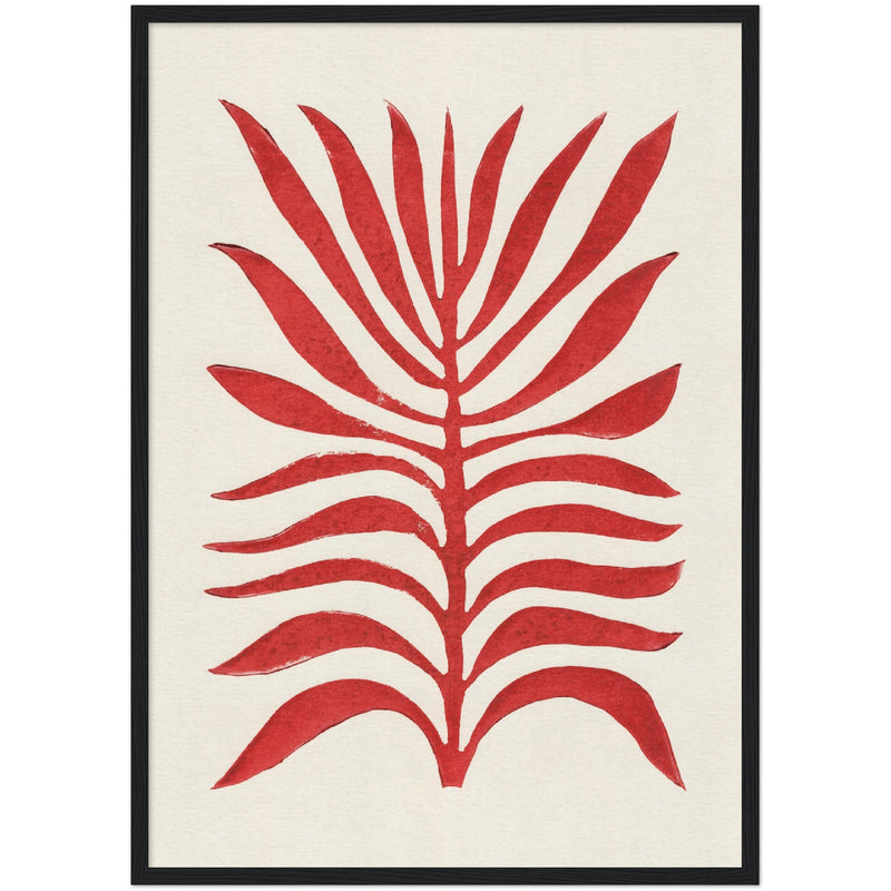 Poster: Red Branch / Lino Print