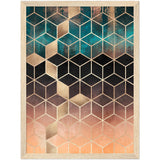 Poster: Ombre Dream Cubes