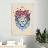 Poster: Floral lion