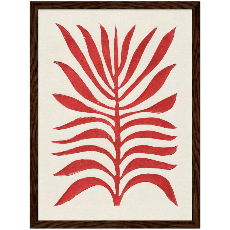 Poster: Red Branch / Lino Print