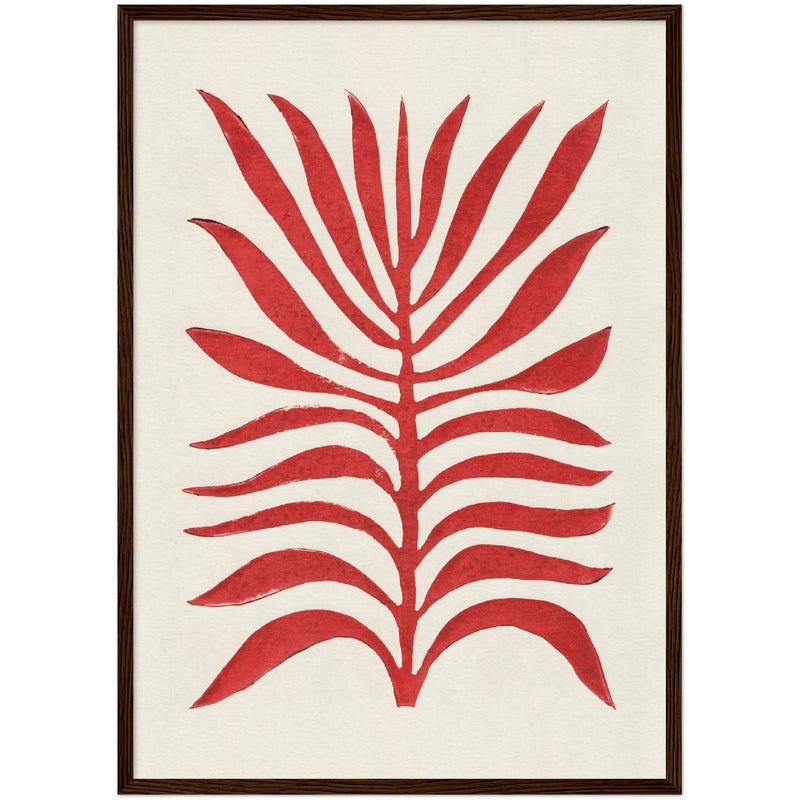 Poster: Red Branch / Lino Print