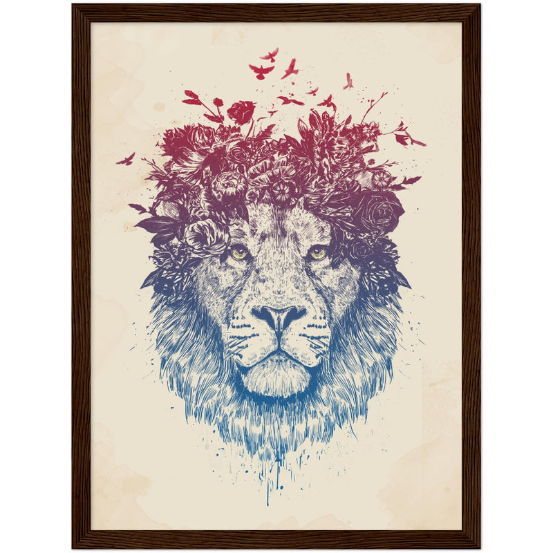 Poster: Floral lion