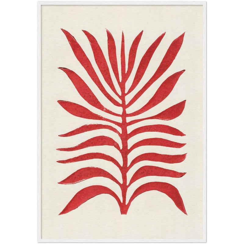 Poster: Red Branch / Lino Print